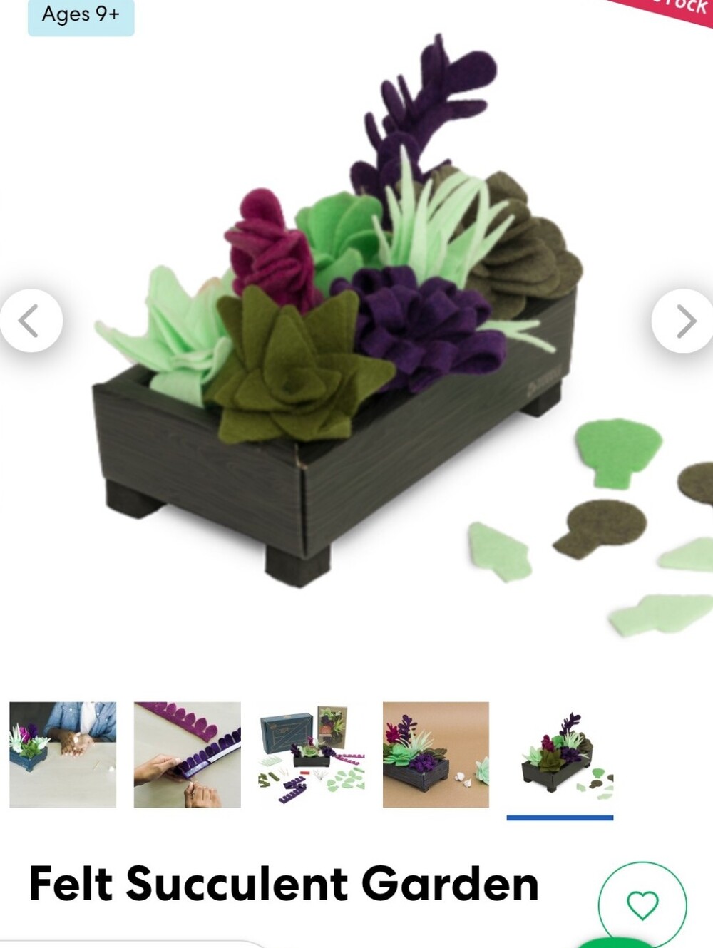 KiwiCo Felt Succulent Garden RETAIL $30 ((OUT OF STOCK ON THEIR SITE))